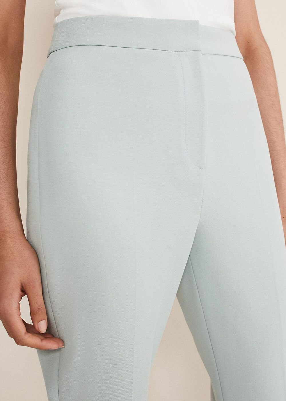 Eira Cigarette Trousers - Eau De Nil