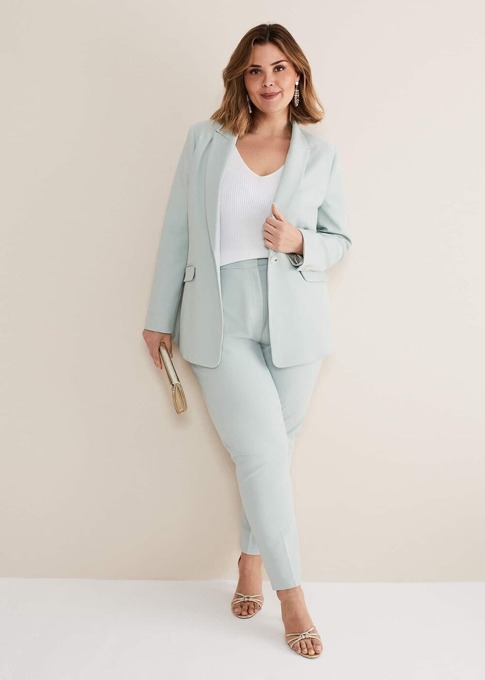 Eira Cigarette Trousers - Eau De Nil