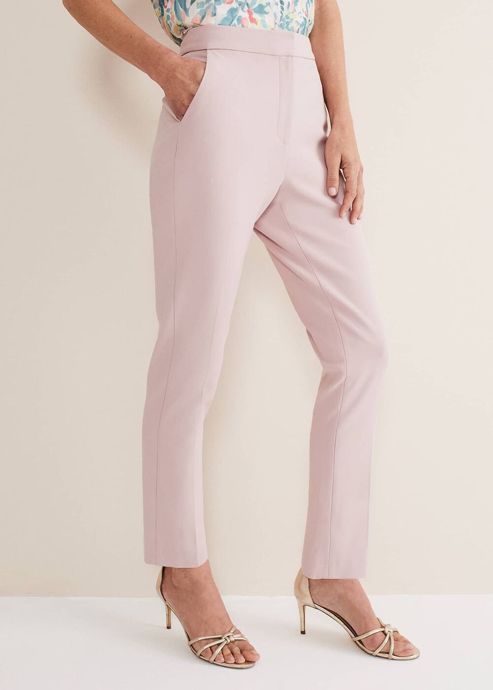 Eira Cigarette Trousers - Antique Rose