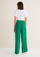 Opal Wide Leg Trousers - Green
