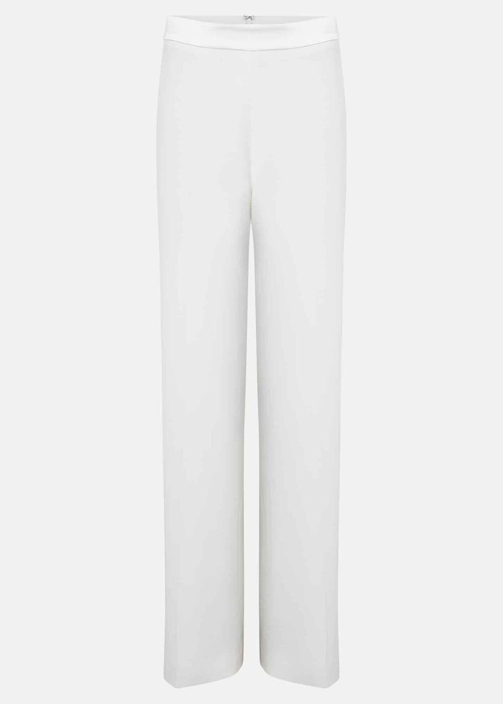 Beatriz Satin Wide Leg Bridal Trousers - Ivory