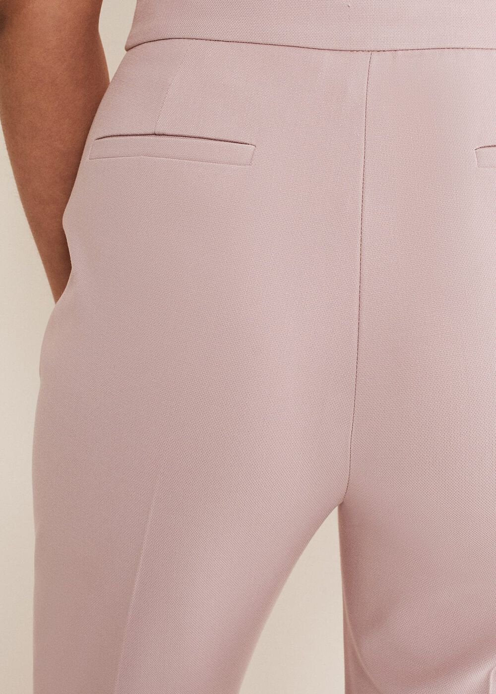 Petite Eira Cigarette Trousers - Soft Pink
