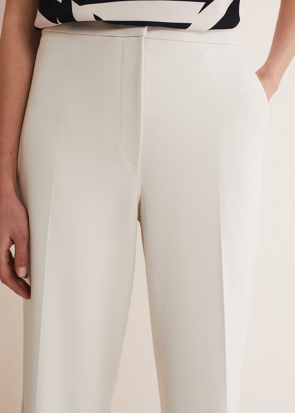 Celyn Wide Leg Trousers - Almond