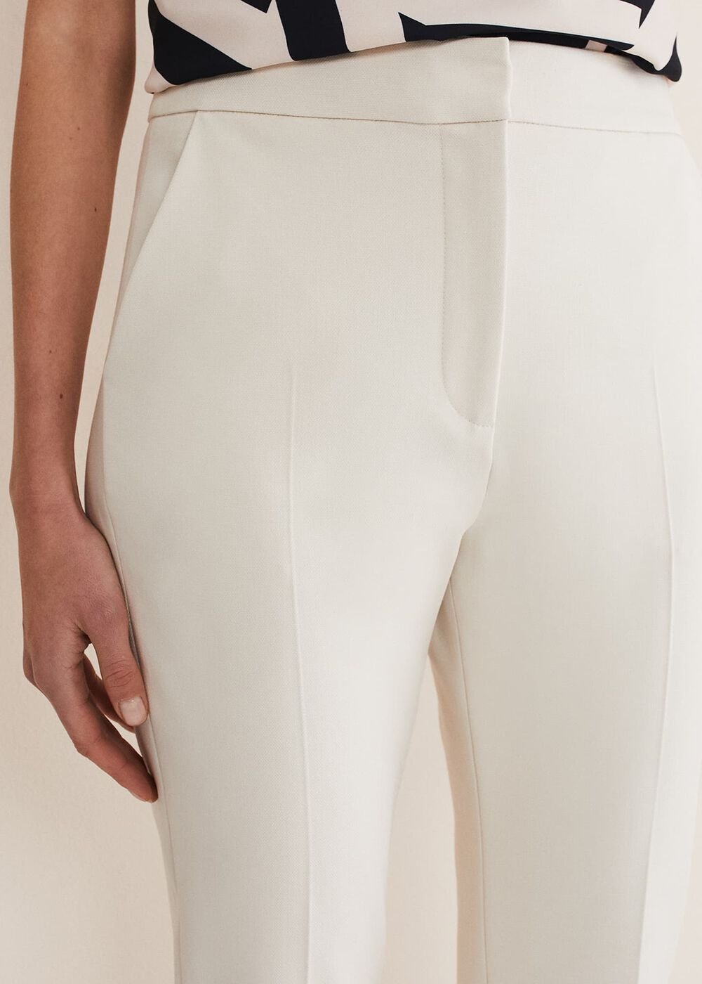Eira Cigarette Trousers - Almond