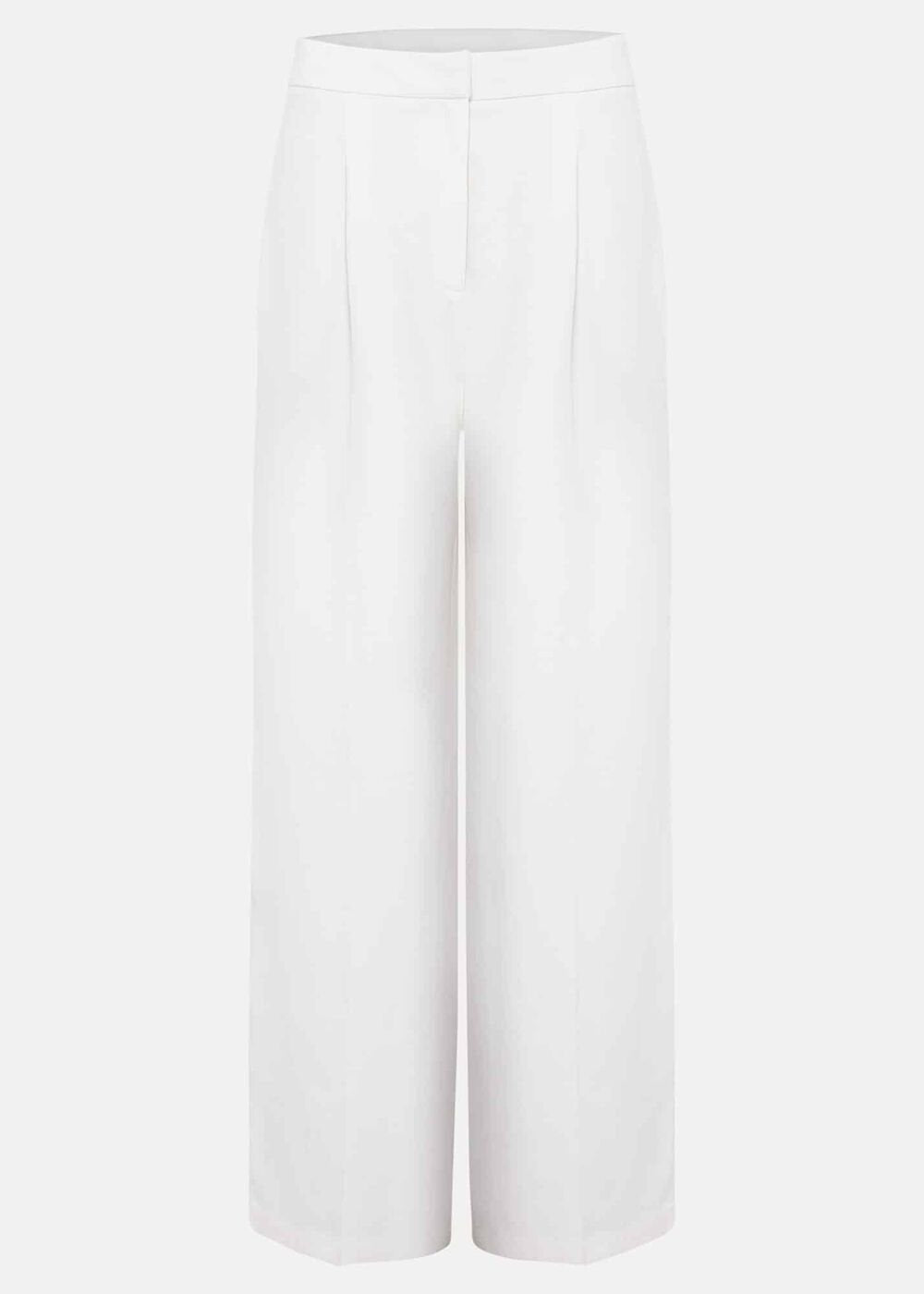 Bianca Wide Leg Suit Trousers - Ivory