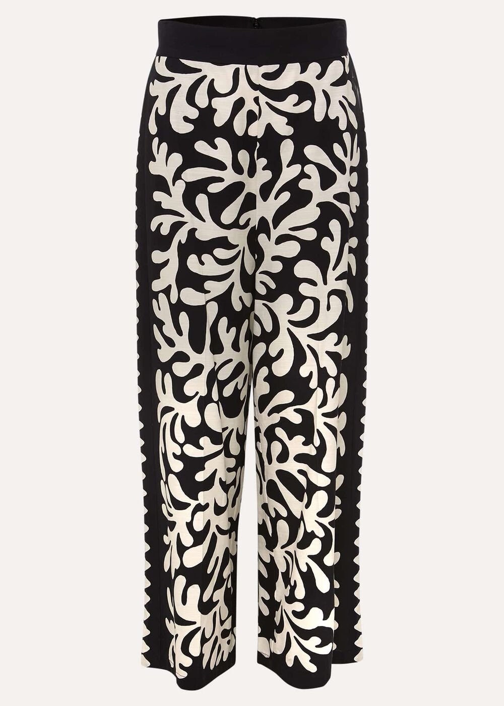 Nava Wide Leg Culottes - Black/Stone