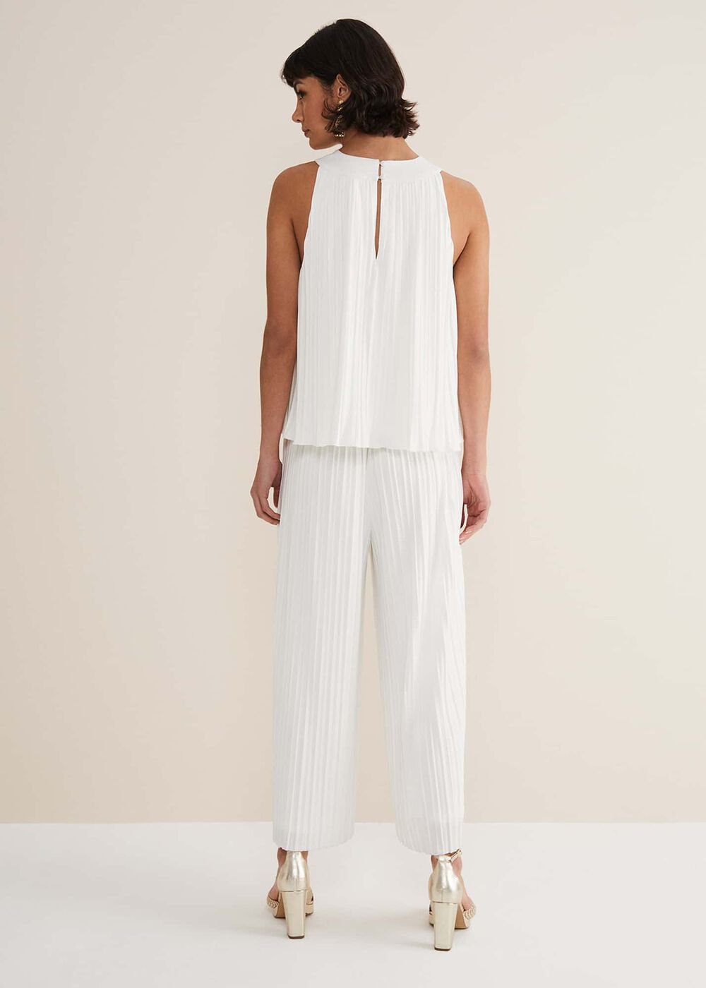 Winona Pleated Trousers - Ivory