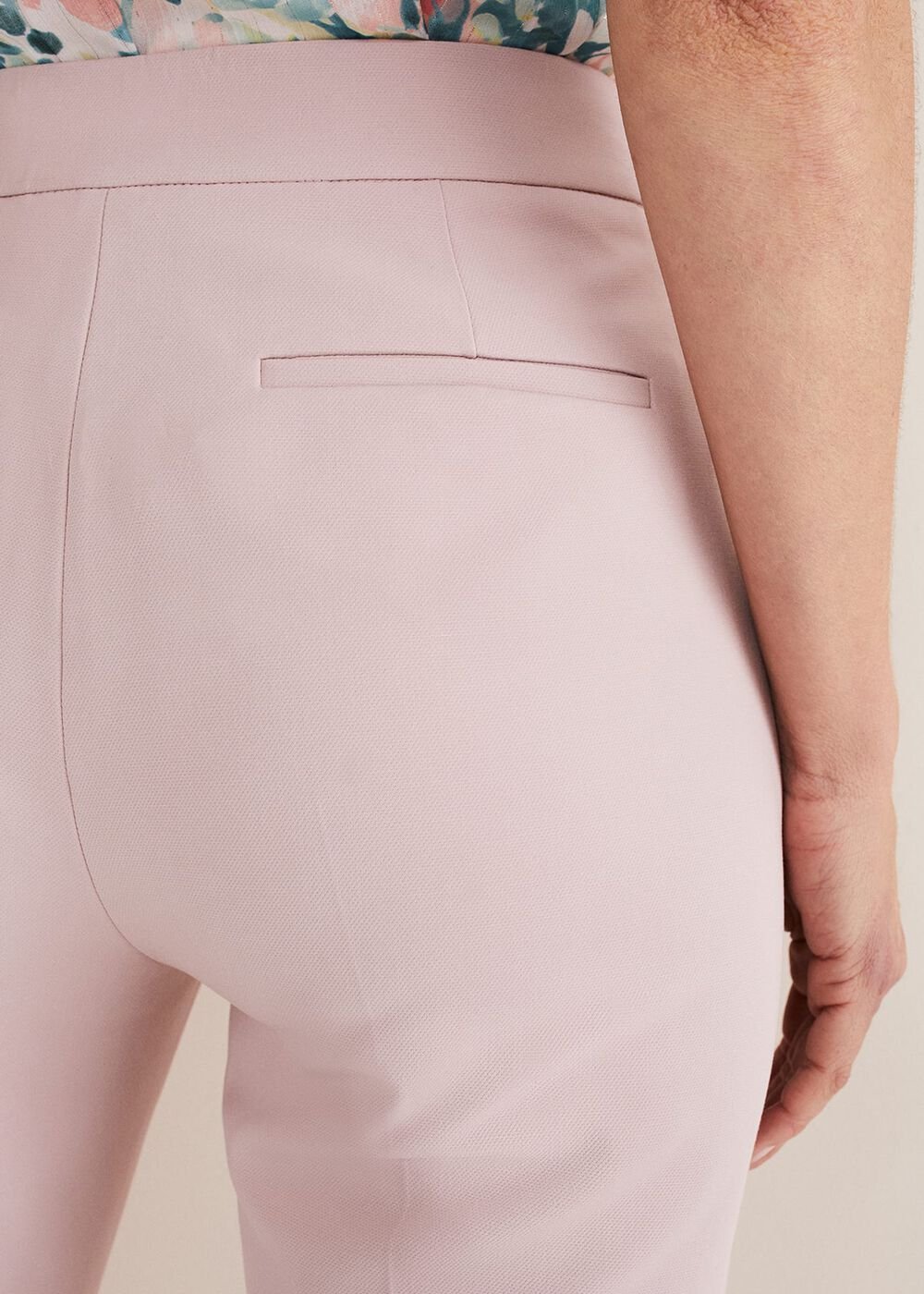 Eira Cigarette Trousers - Pale Pink