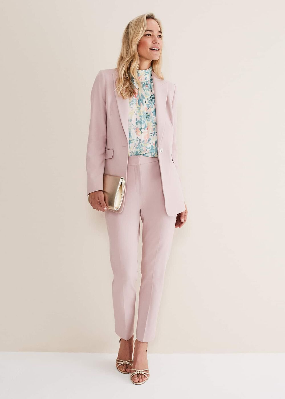 Eira Cigarette Trousers - Pale Pink