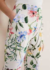Ulrica Floral Cigarette Trousers - Multi-Coloured