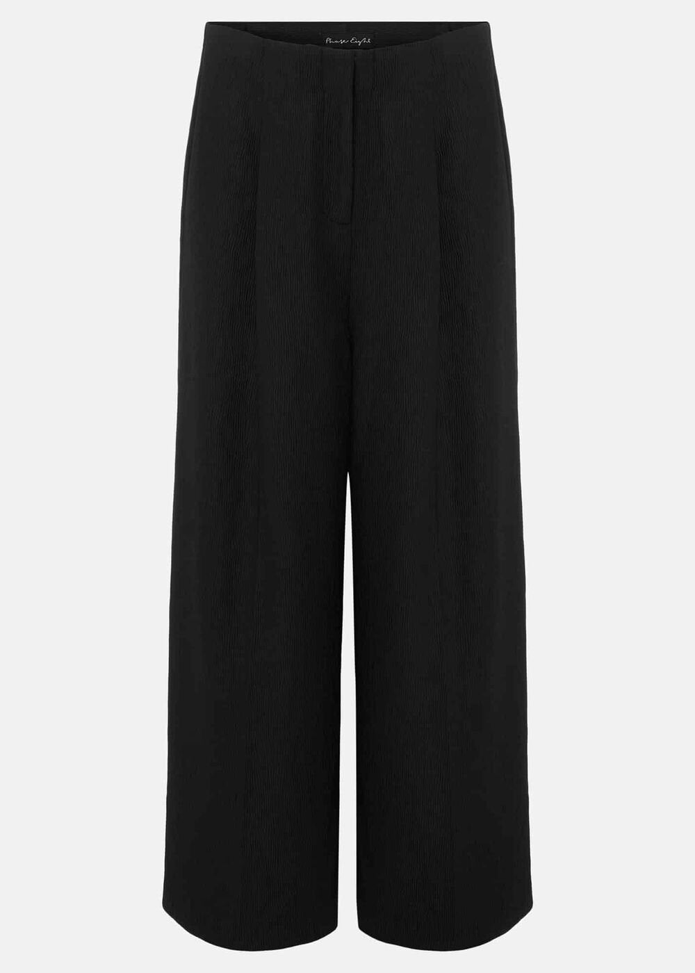 Audrea Black Wide Leg Culottes - Black