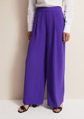 Azylnn Purple Wide Leg Trousers - Purple