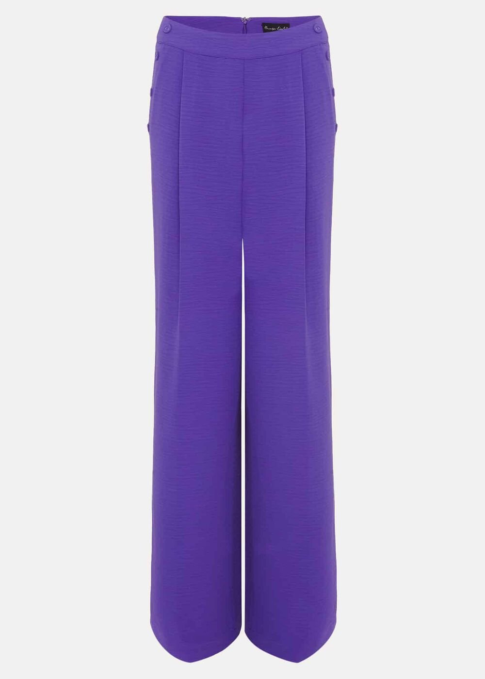 Azylnn Purple Wide Leg Trousers - Purple