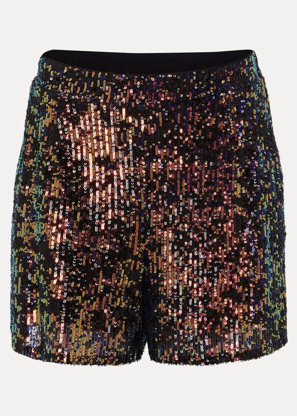 Adina Sequin Shorts - Black/Multi