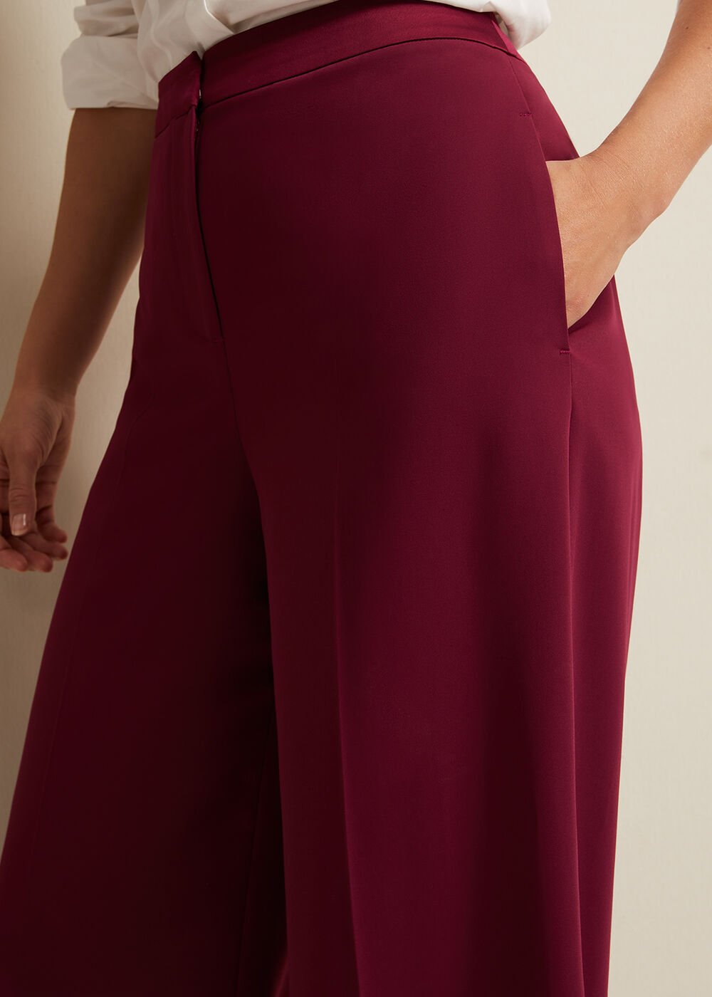 Elandra Tux Trouser - Burgundy