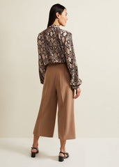 Aubrielle Wide Leg Culottes - Camel