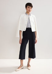 Aubrielle Wide Leg Culottes - Navy