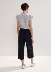 Aubrielle Wide Leg Culottes - Navy
