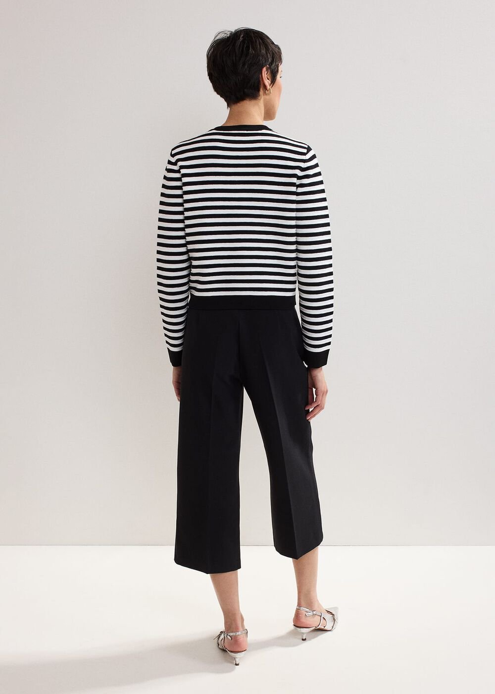 Aubrielle Wide Leg Culottes - Black