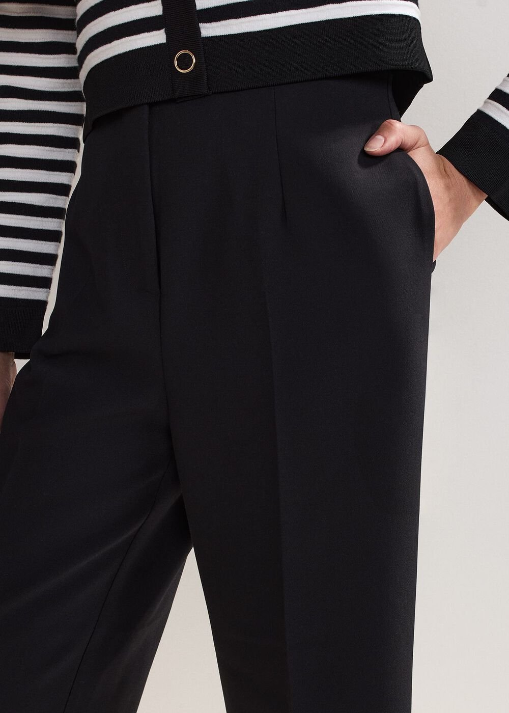 Aubrielle Wide Leg Culottes - Black