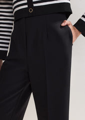 Aubrielle Wide Leg Culottes - Black