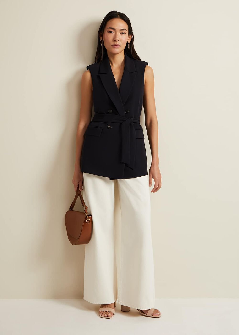 Lorelei Ecru Wide Leg Jean - Natural