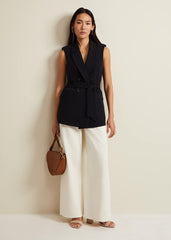 Lorelei Ecru Wide Leg Jean - Natural