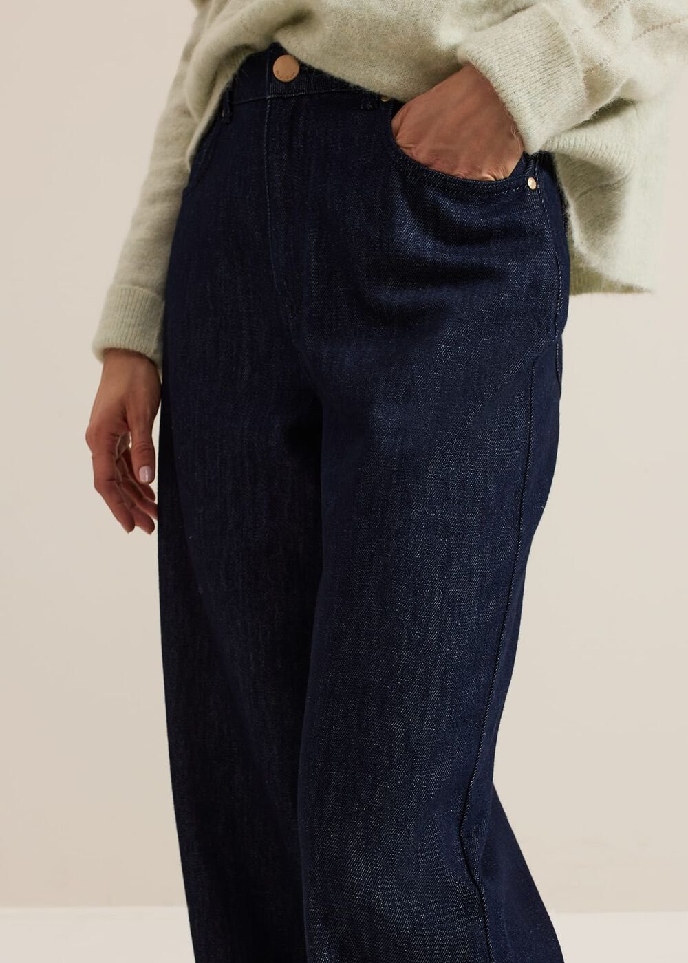 Liana Dark Wash Wide Leg Jean - Dark Wash