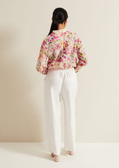 Petite Tyla White Wide Leg Trousers - White