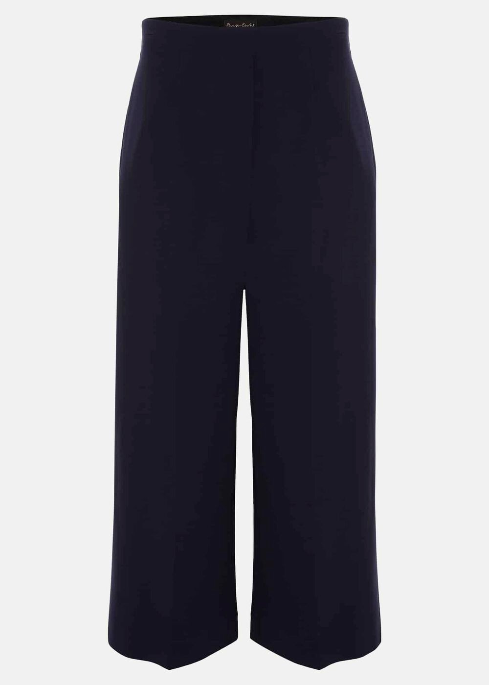Petite Aubrielle Clean Crepe Culottes - Navy