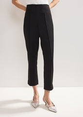 Miah Stretch Capri Trousers - Black