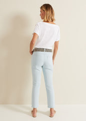 Lindsey Cropped Straight Leg Jeans - Blue