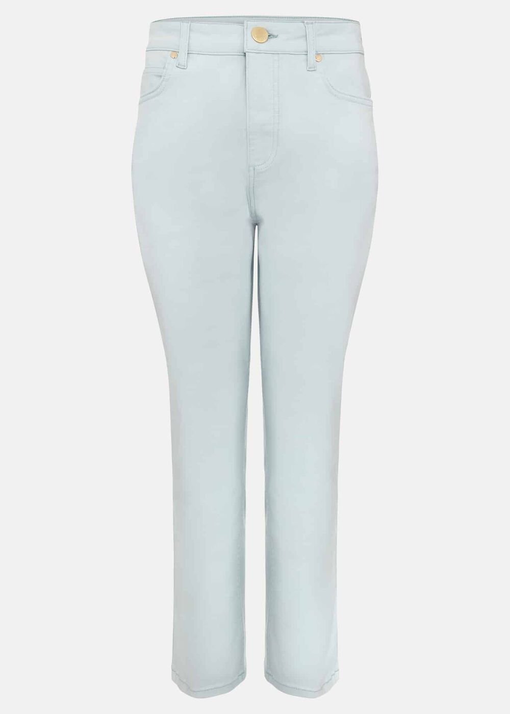 Lindsey Cropped Straight Leg Jeans - Blue