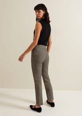 Donna Dogtooth Treggings - Black/Multi