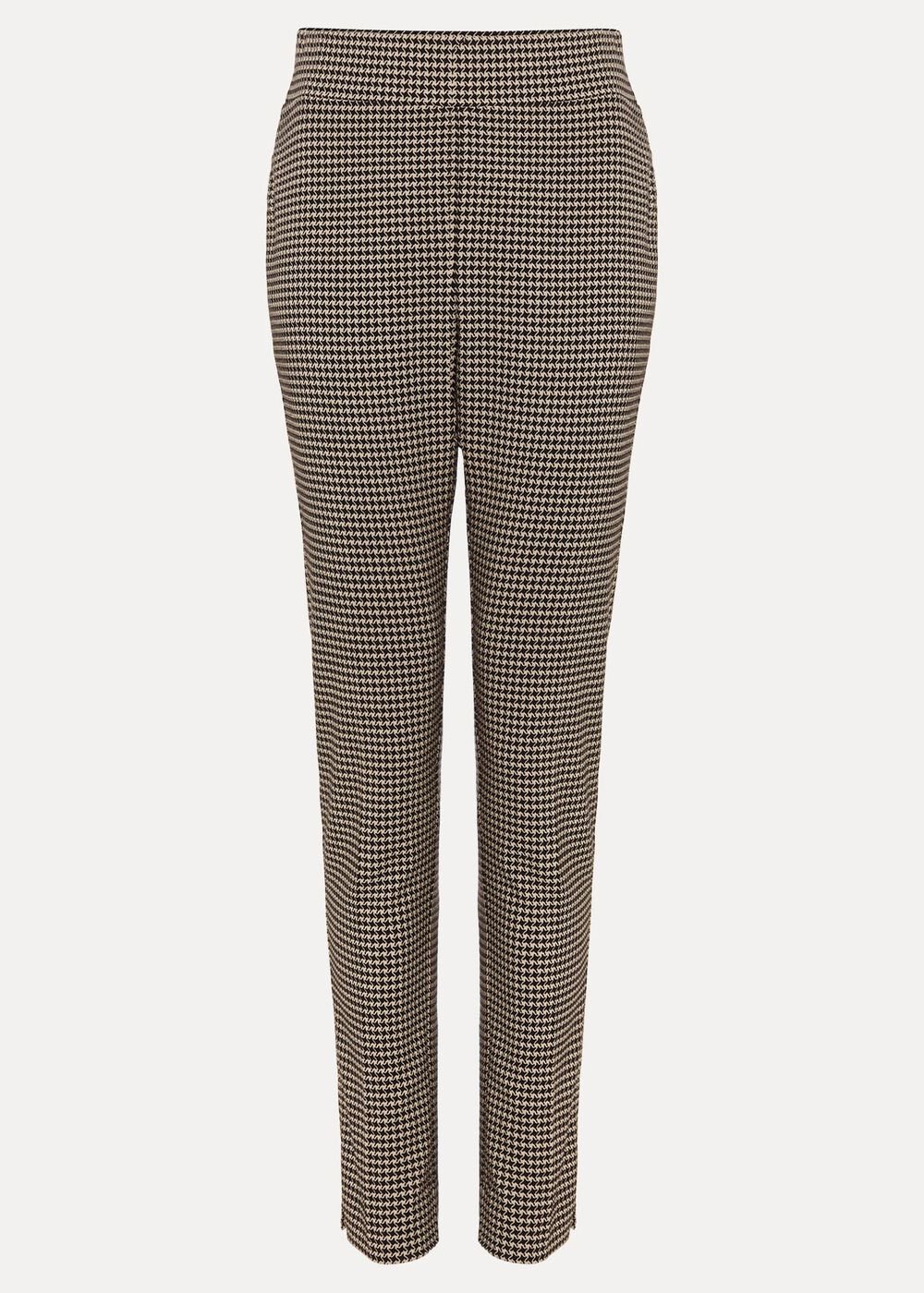 Donna Dogtooth Treggings - Black/Multi