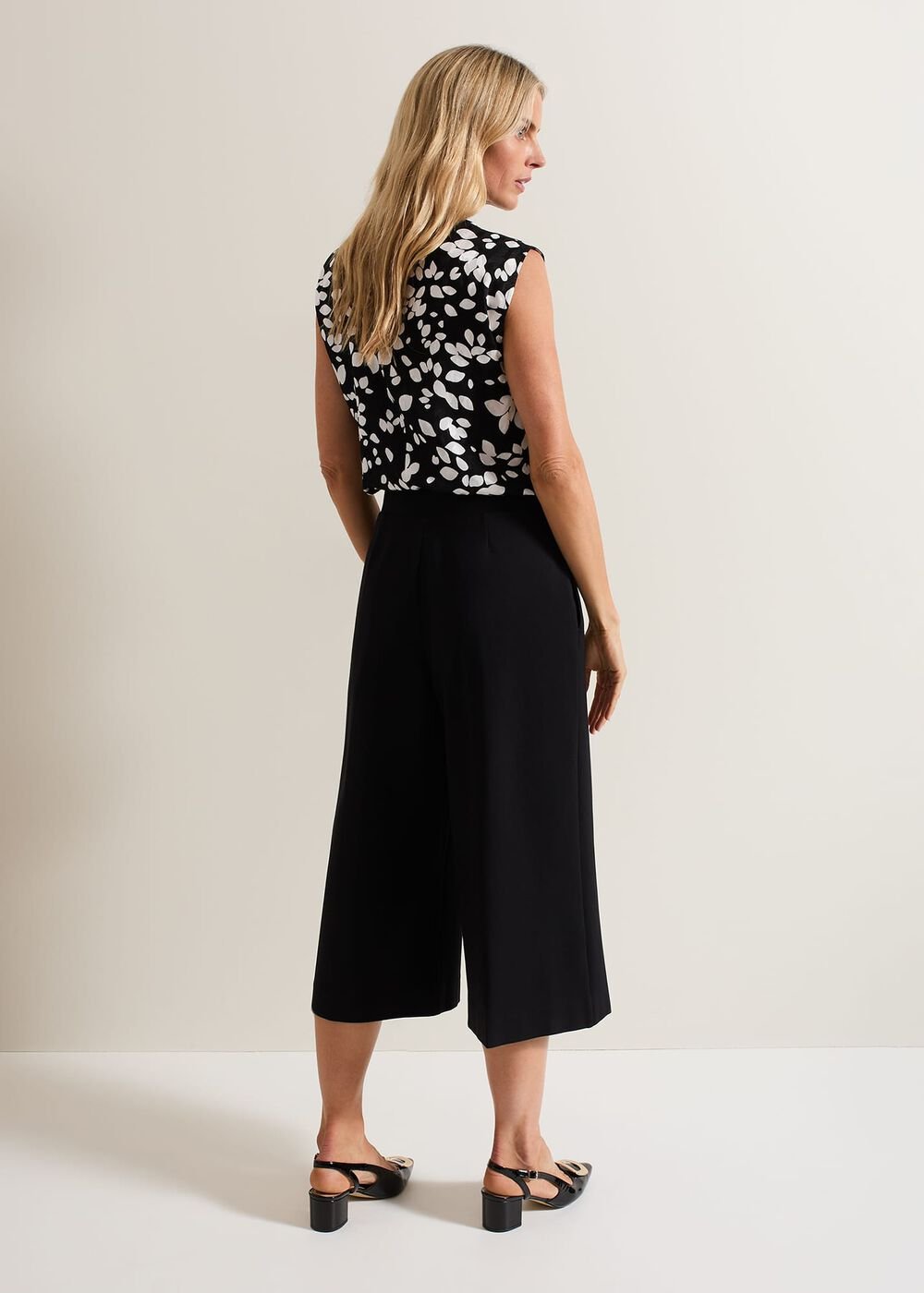 Lori Black Ponte Culottes - Black