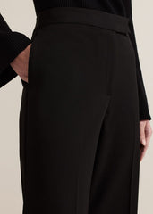 Petite Trixie Turn Up Hem Trouser - Black