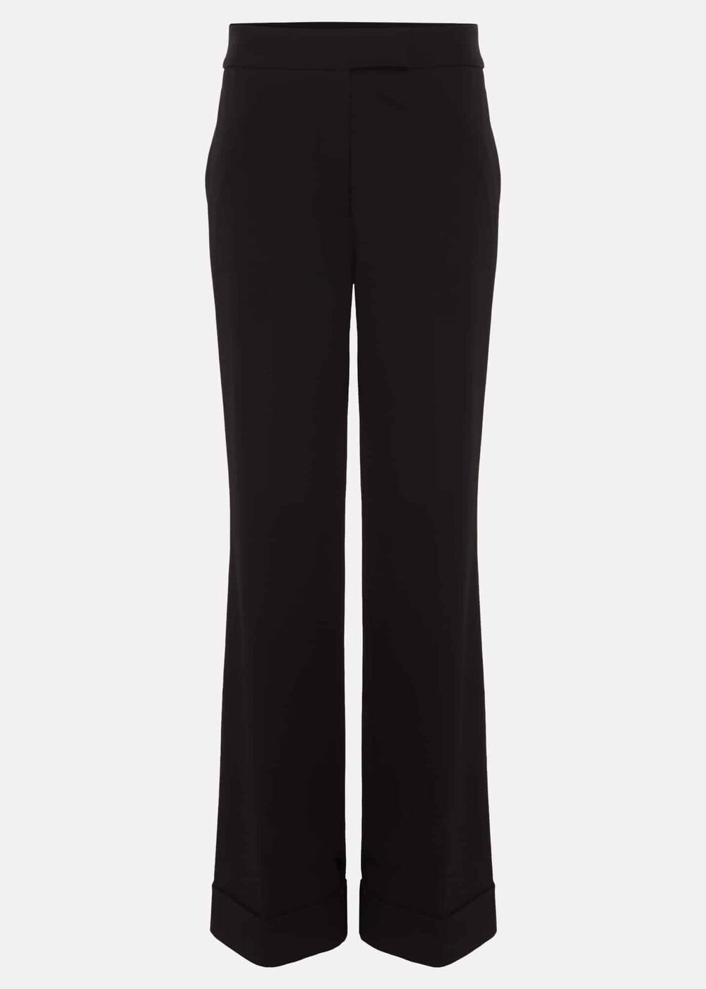 Petite Trixie Turn Up Hem Trouser - Black