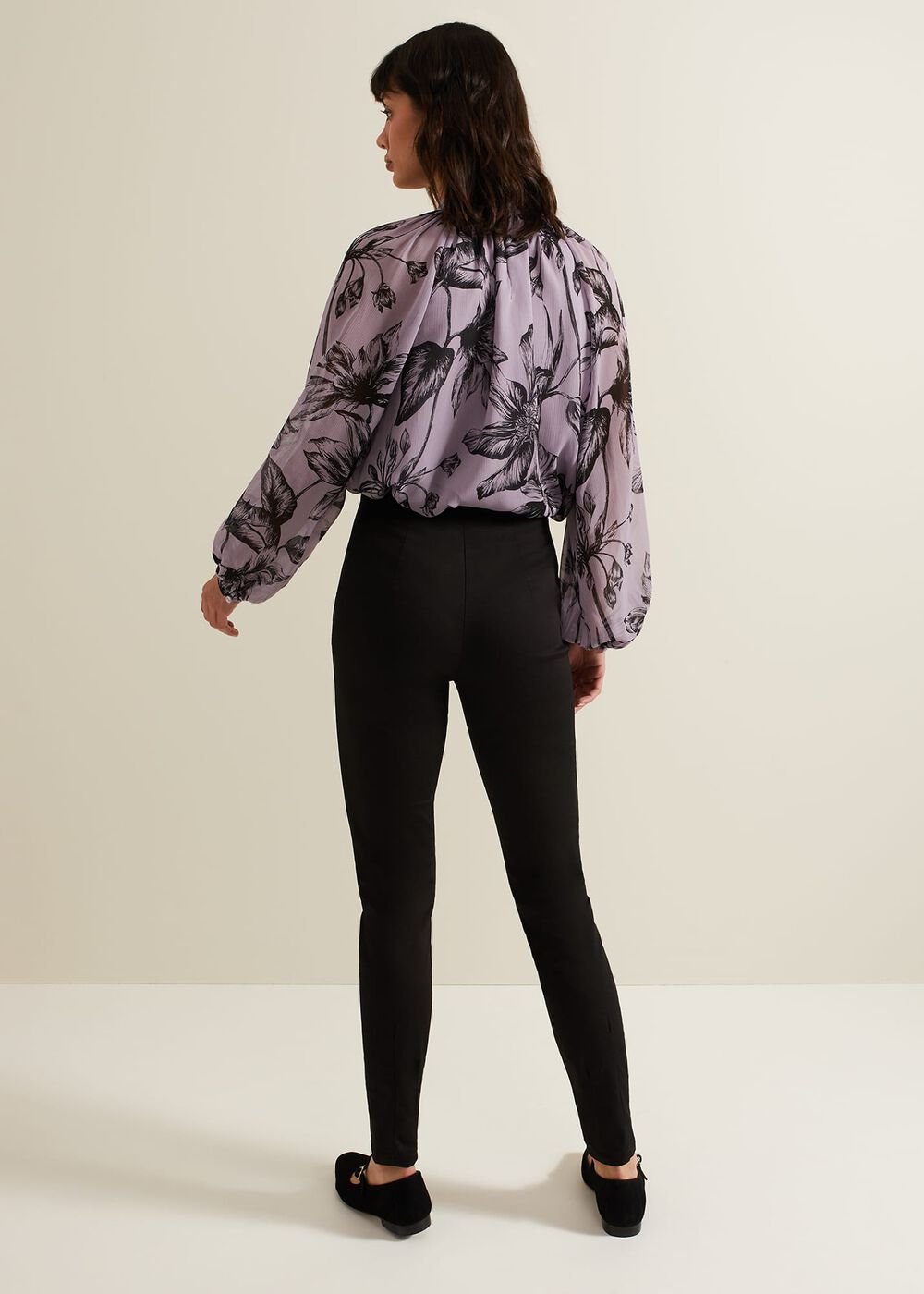 Amina Skinny Trousers - Black