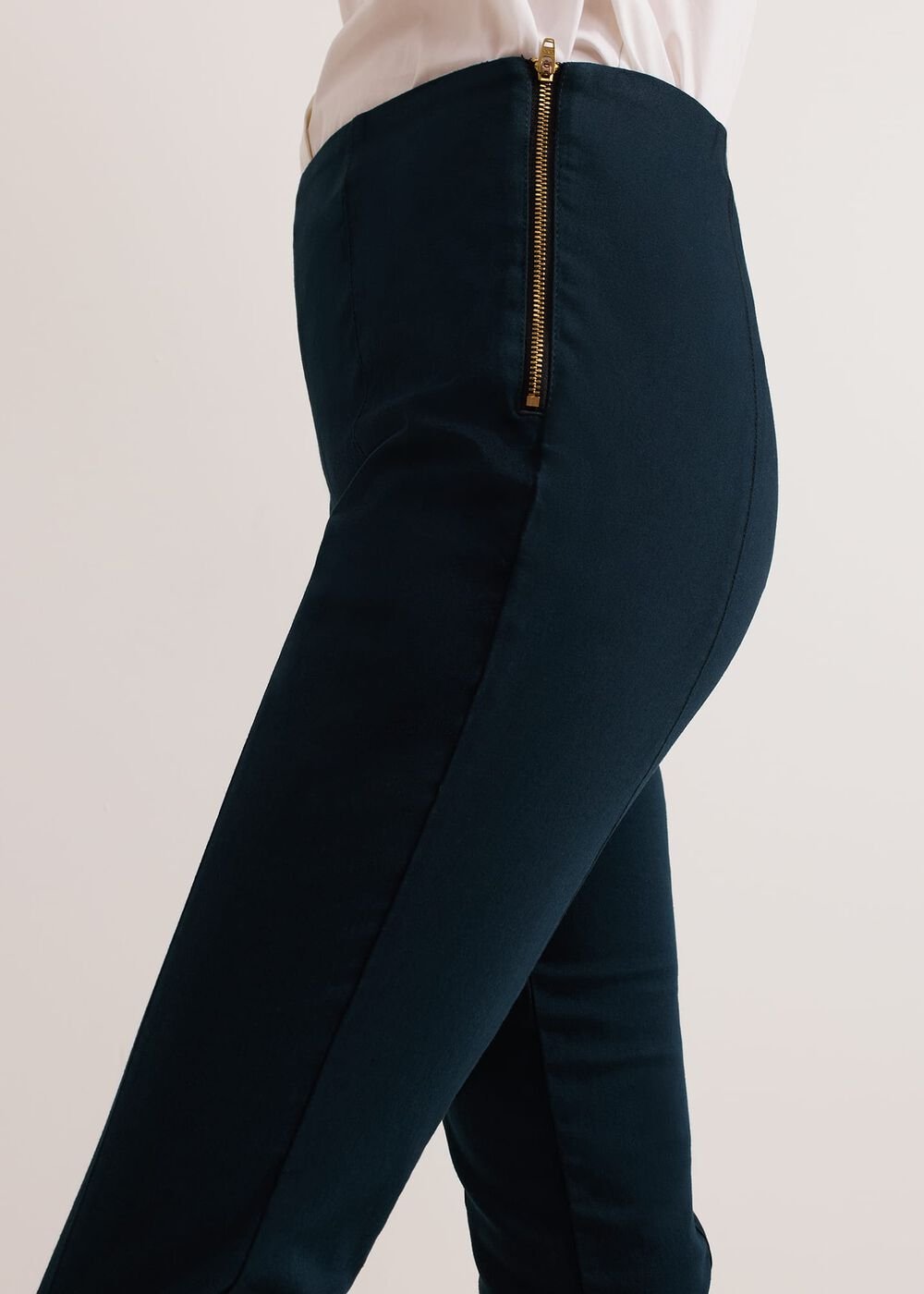 Amina Skinny Trousers - Dark Green