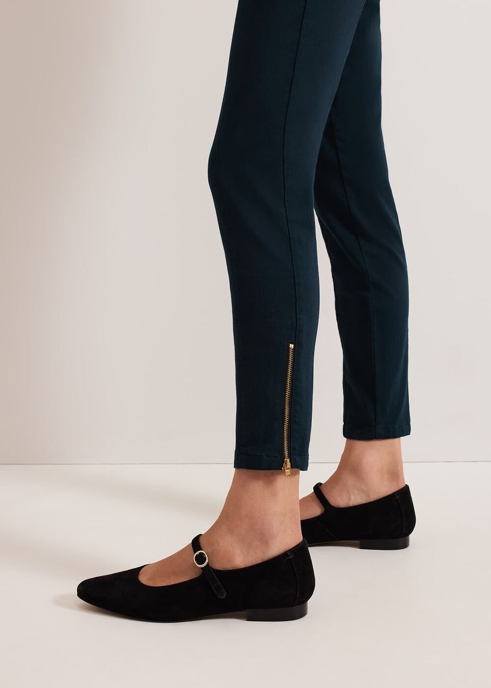Amina Skinny Trousers - Dark Green