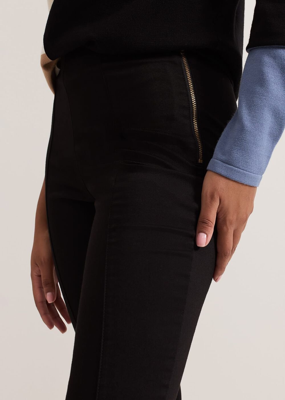 Petite Amina Skinny Trouser - Black