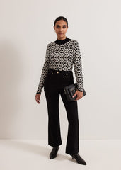 Petite Olivia Bootcut Jean - Black