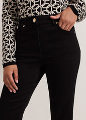 Petite Olivia Bootcut Jean - Black