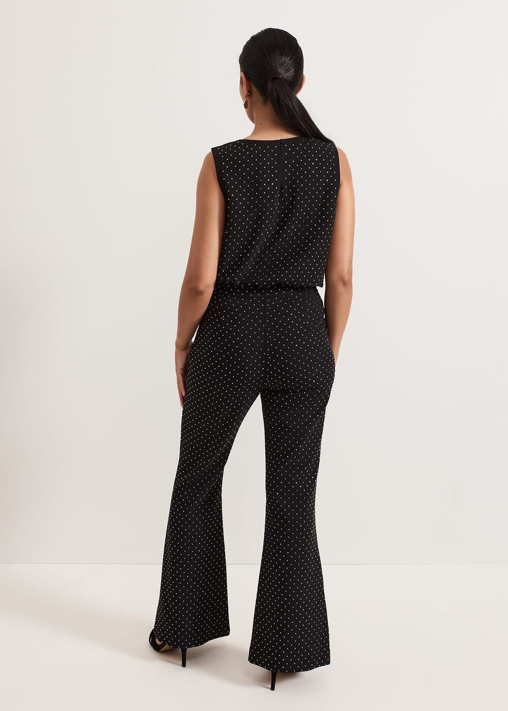 Samantha Petite Hotfix Trouser - Black