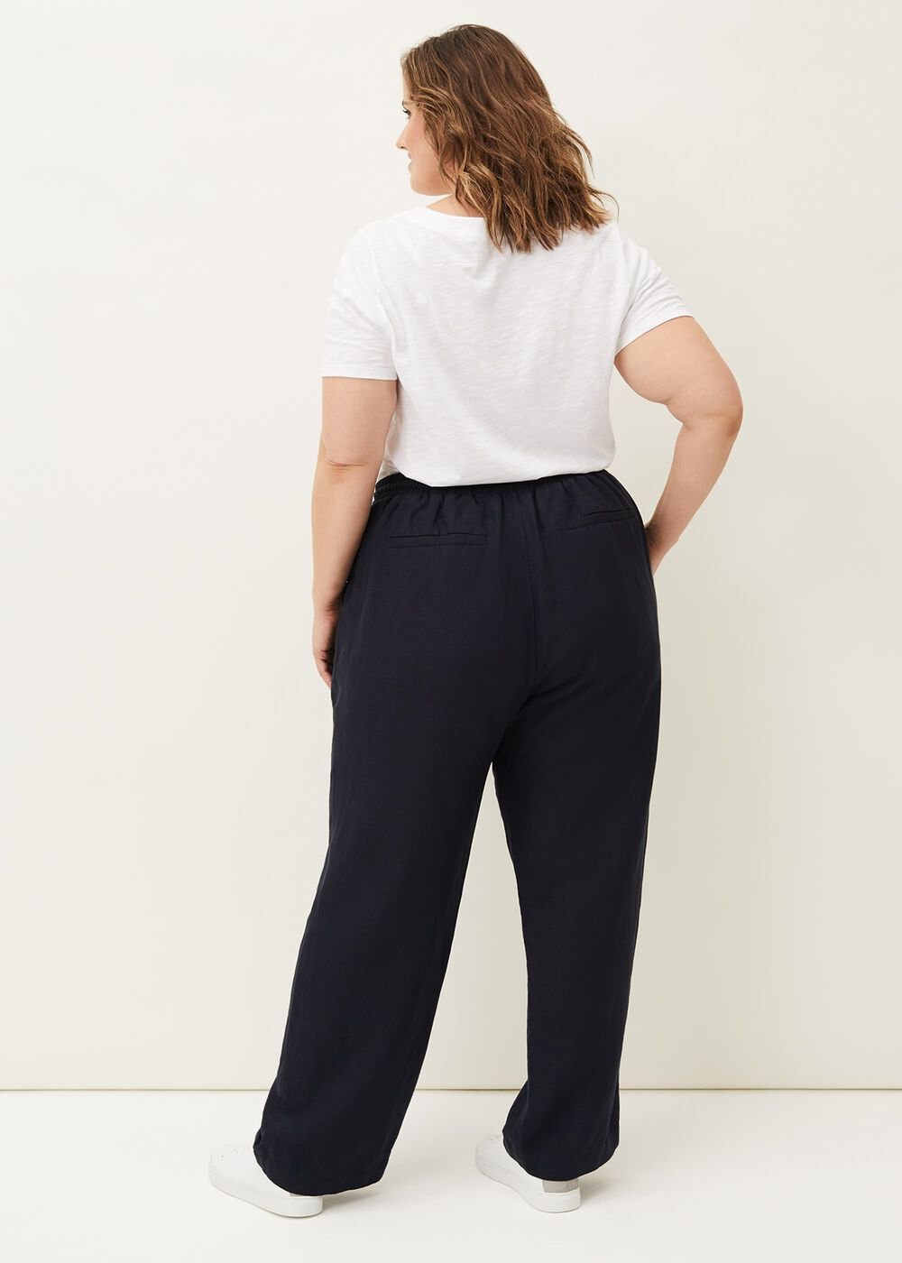Bethany Linen Trousers - Navy