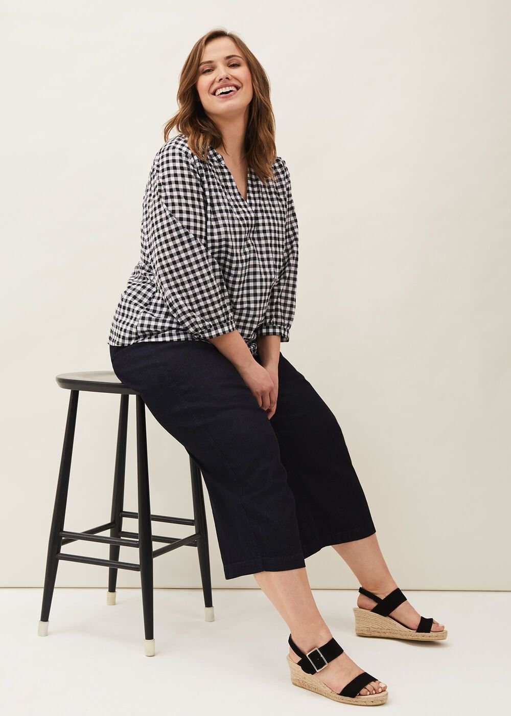 Nora Denim Culottes - Indigo