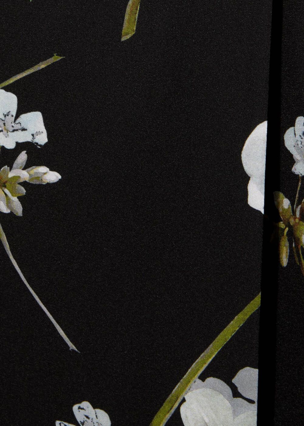 Tasha Floral Wrap Dress - Black