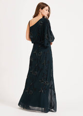 Shirley Embellished Maxi Dress - Ever Green