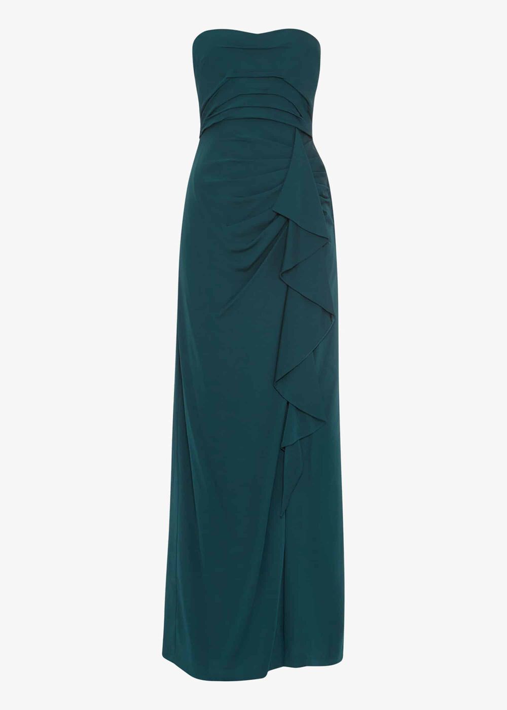 Nina Frill Maxi Dress - Teal